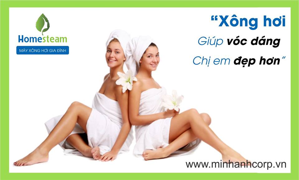 đẹp hơn nhờ máy xông hơi ướt