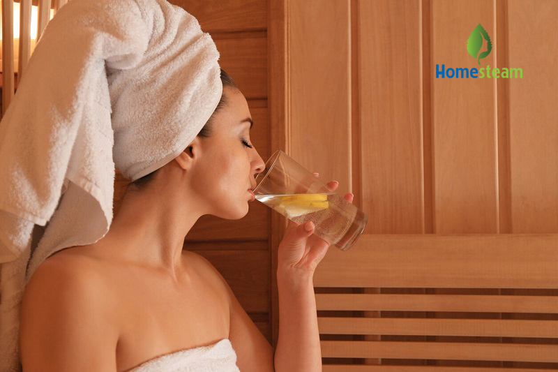 bổ sung nước khi xông hơi