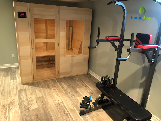 sauna and gym