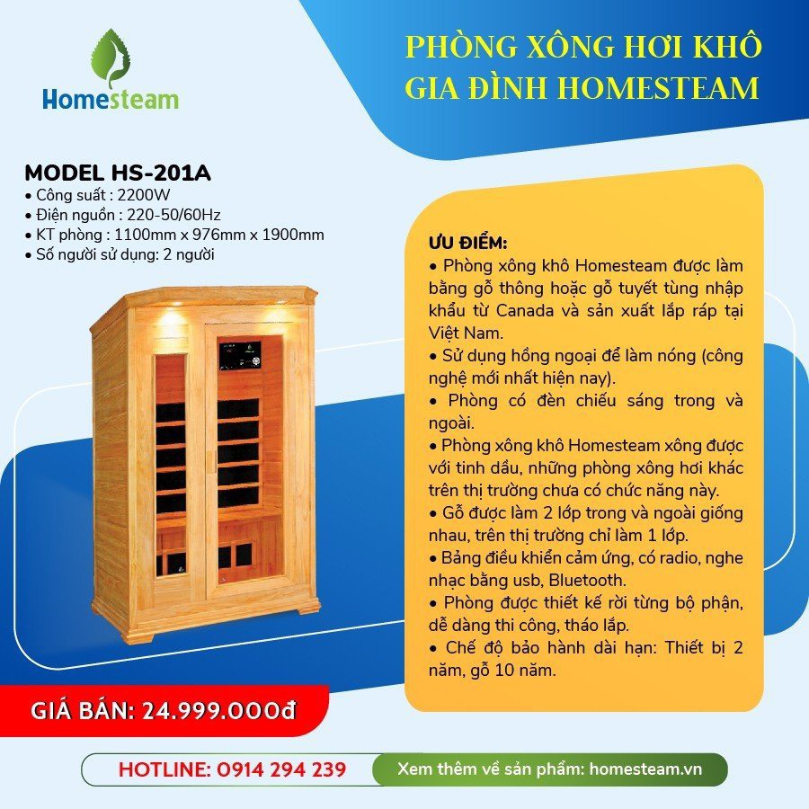phòng xông hơi hồng ngoại 2 người