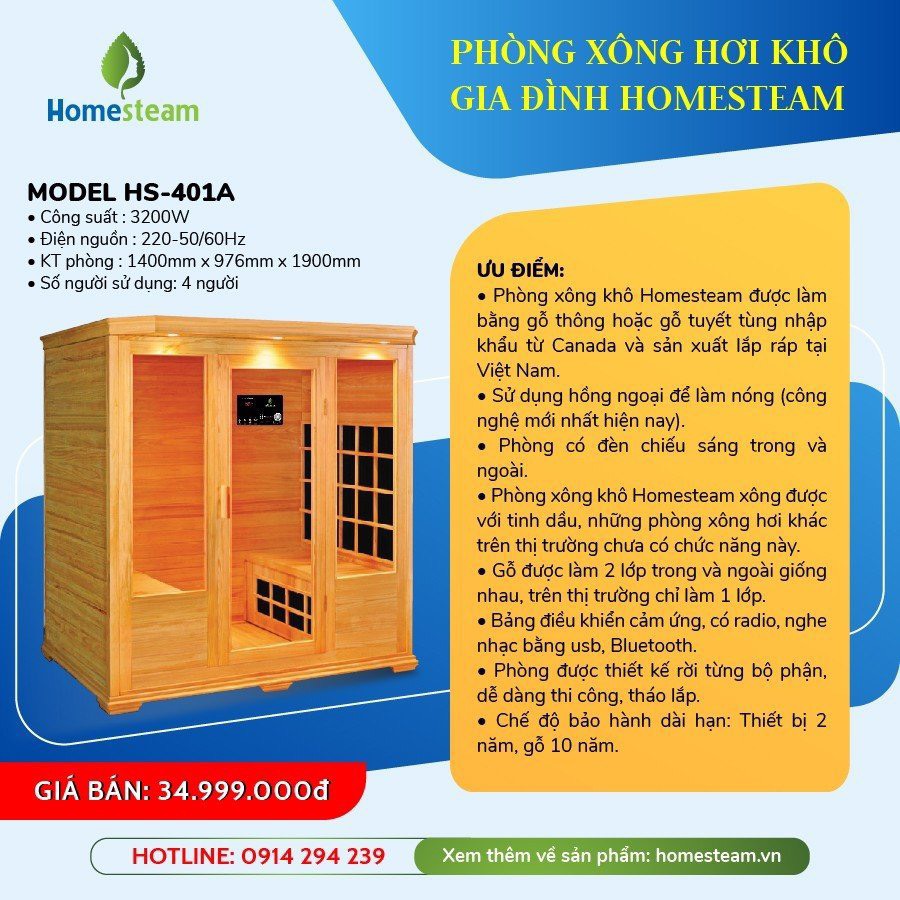 phòng xông hơi 4 người