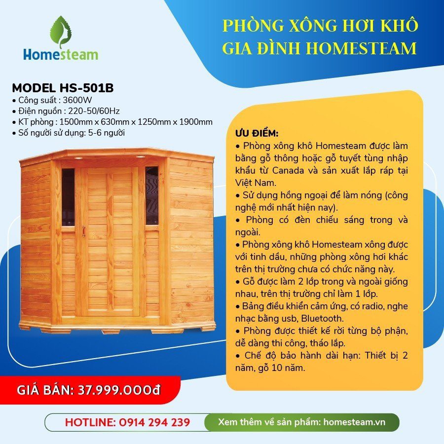 phòng xông hơi hs-501b